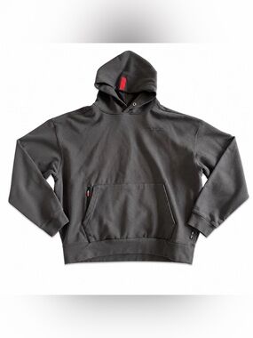 ASRV Large Heavyweight Performance Hoodie Charcoal Black Oversized